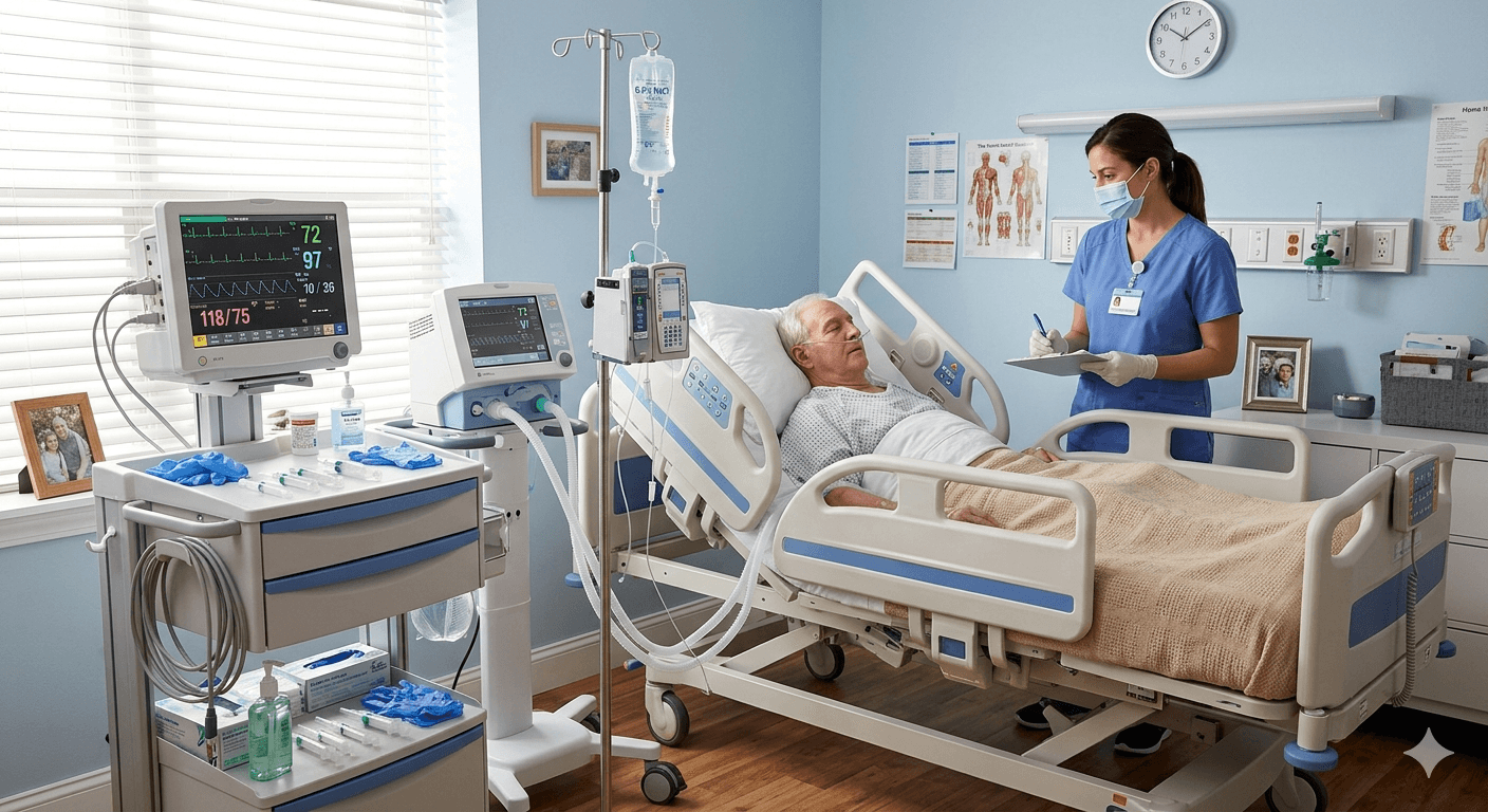 An imaging and monitoring room